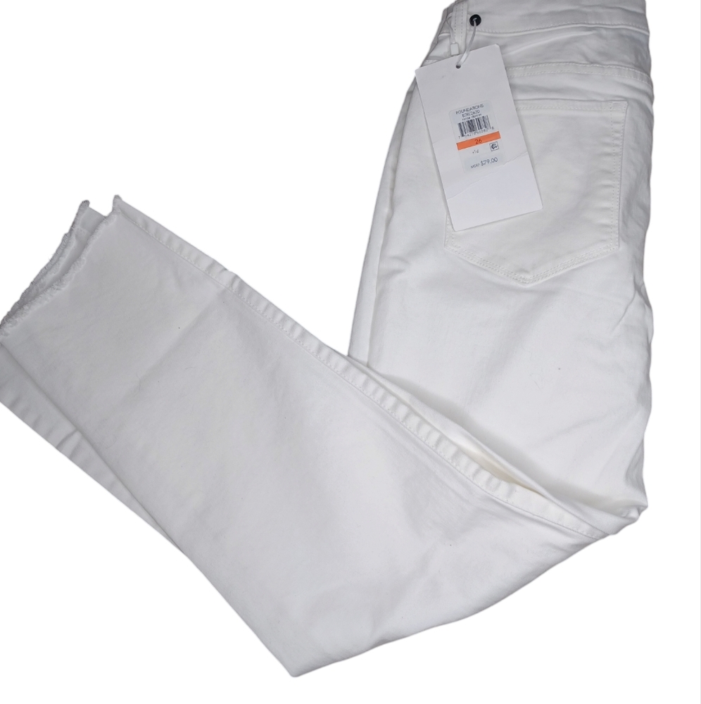 DKNY Rivington Slim Straight Crop Sz 26/2